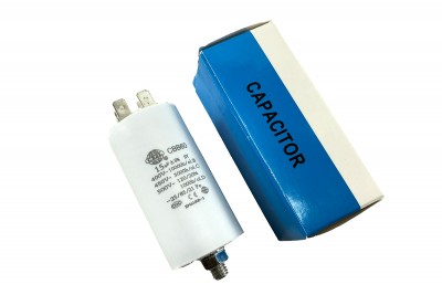 Конденсатор CBB60 15 мкФ 450V, з гайкою